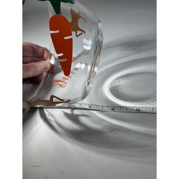 Christmas Glass Cookies For Santa Plate Carrots For Reindeer Bowl Clear Dishes - Picture 16 of 16